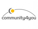 Logo community4you AG in Leipzig
